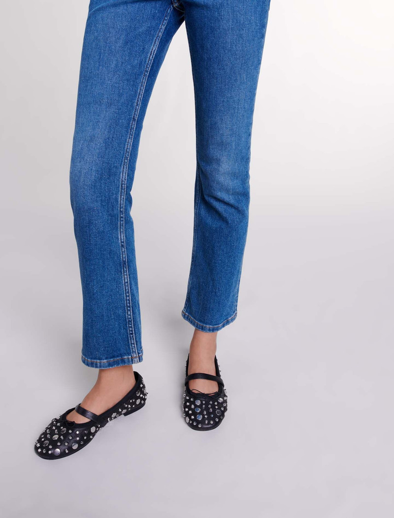 Studded ballet flats 7