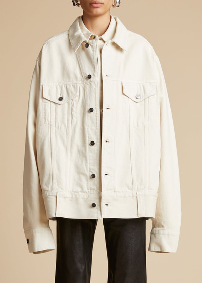 KHAITE The Grizzo Jacket in Ivory outlook