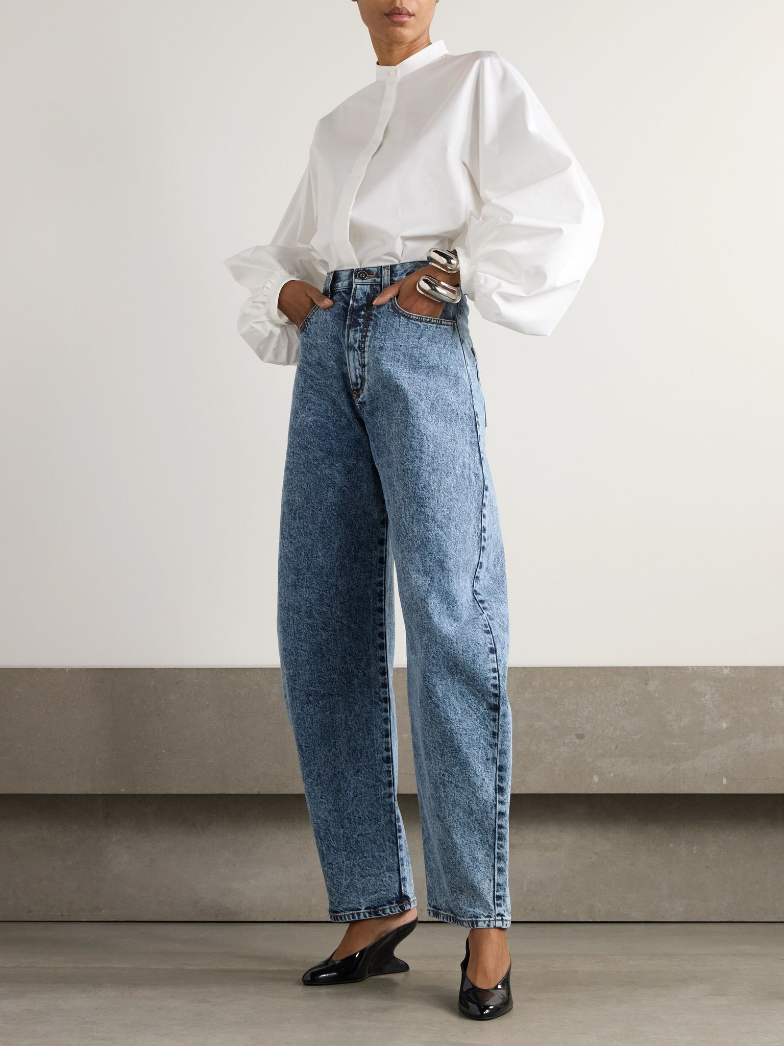 Cotton-poplin blouse White - 2