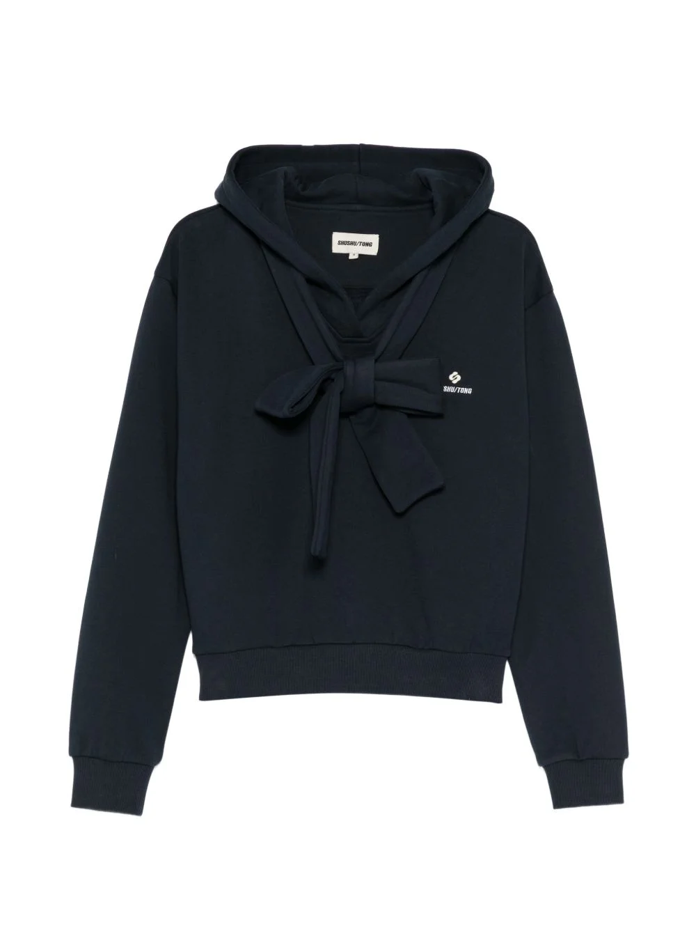 front tie-bow hoodie - 1