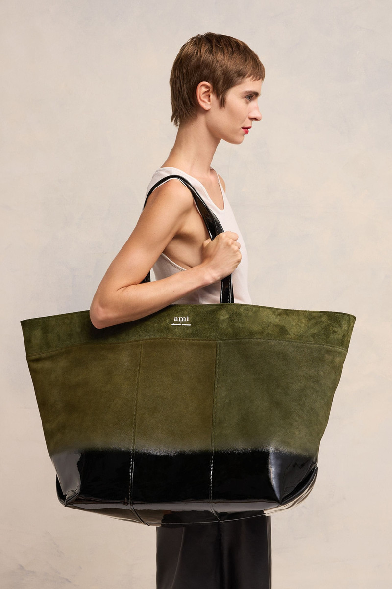 AMI Paris East West Maxi Ami Shopping Bag outlook