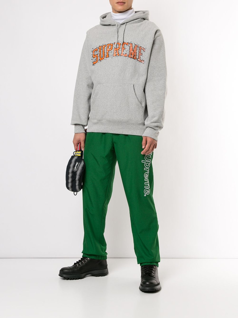 Supreme Spellout-embroidered track pants outlook