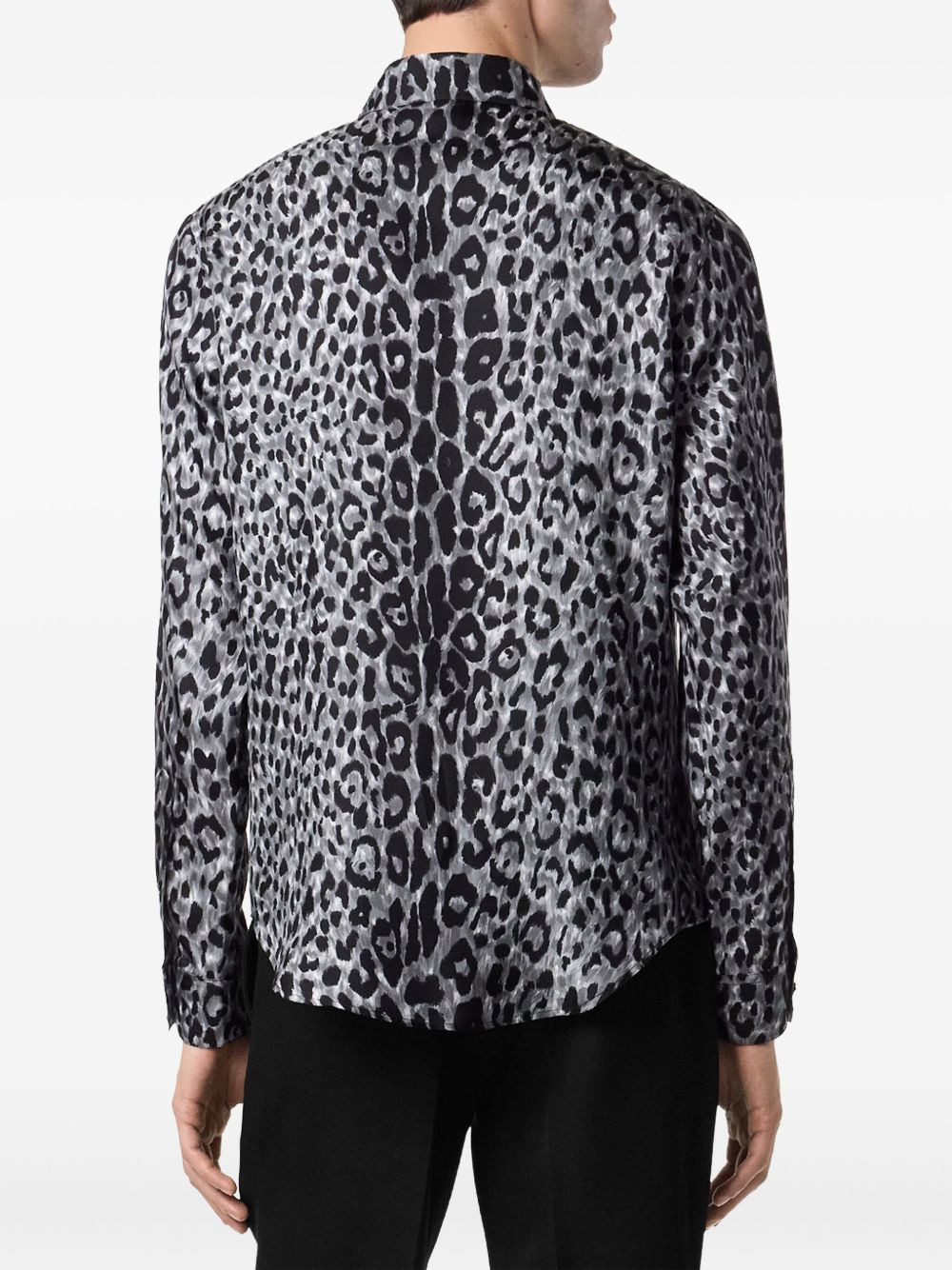 leopard-print silk shirt - 4