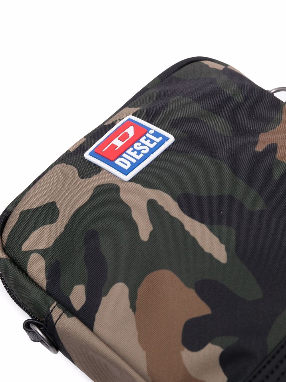 camouflage-print zip-up messenger bag - 4