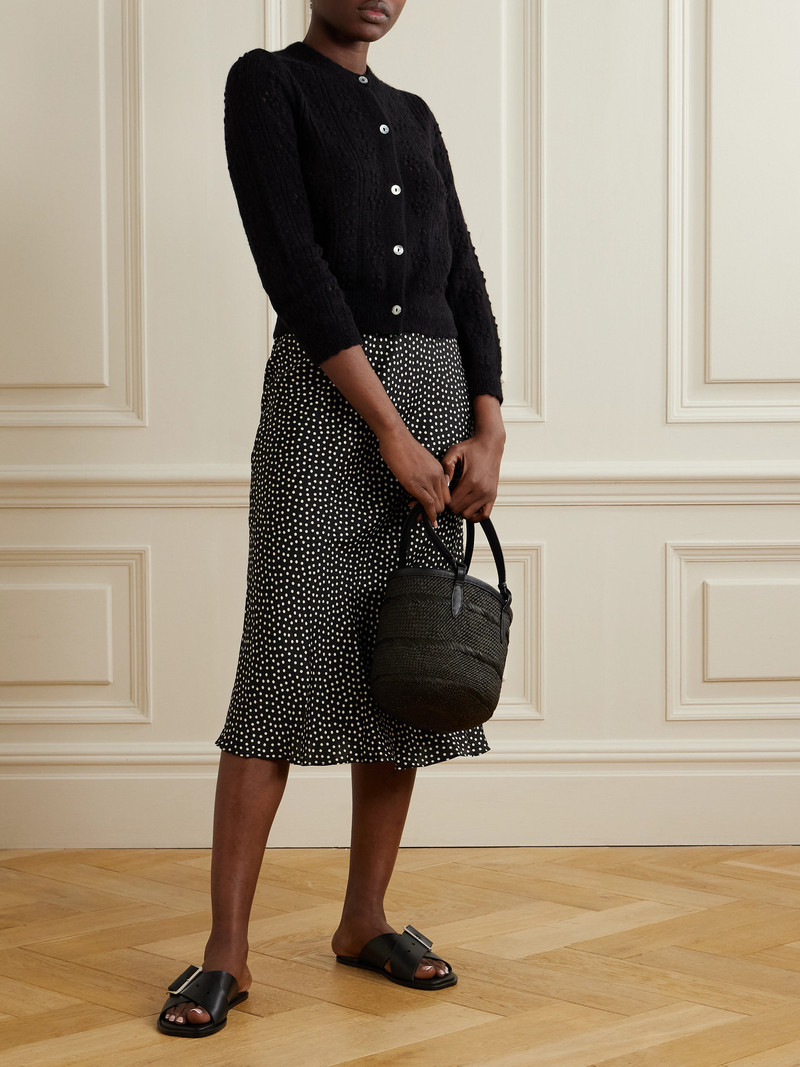 DÔEN Cassidy Pointelle-knit Alpaca-blend Cardigan outlook