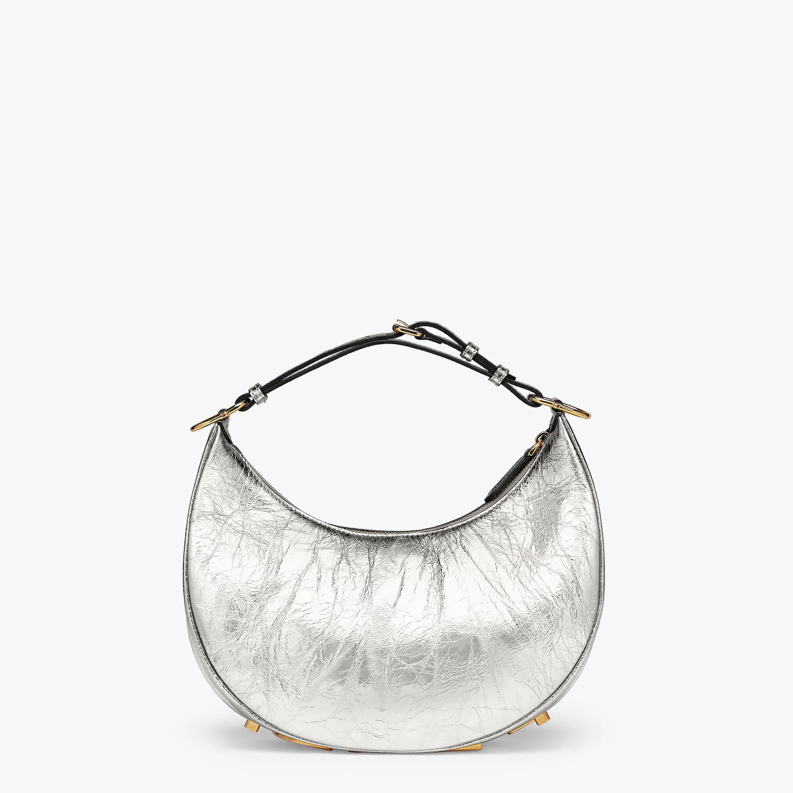 Silver laminated leather bag - 3