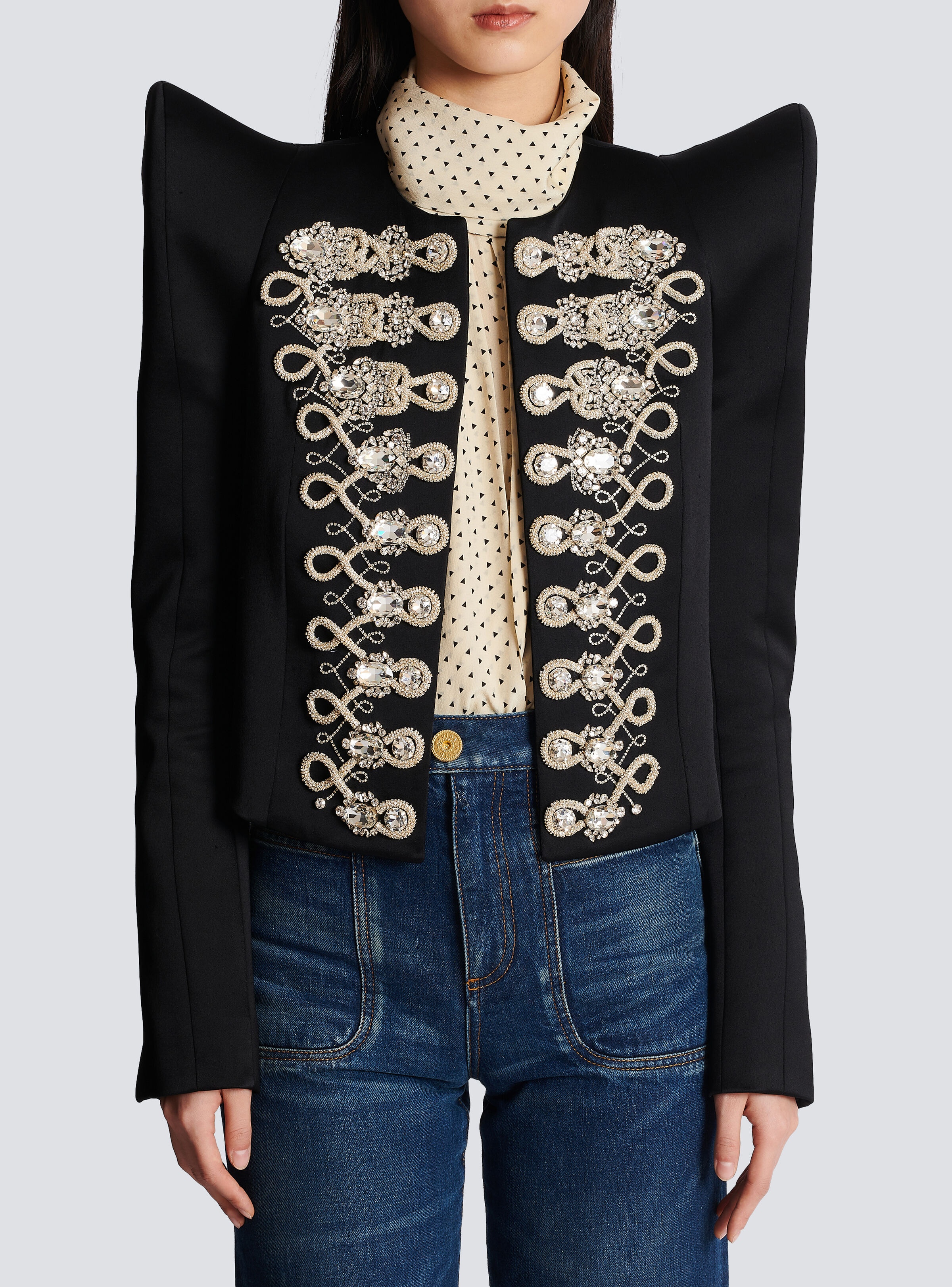 Brandenburg structured jacket with embroidery - 5