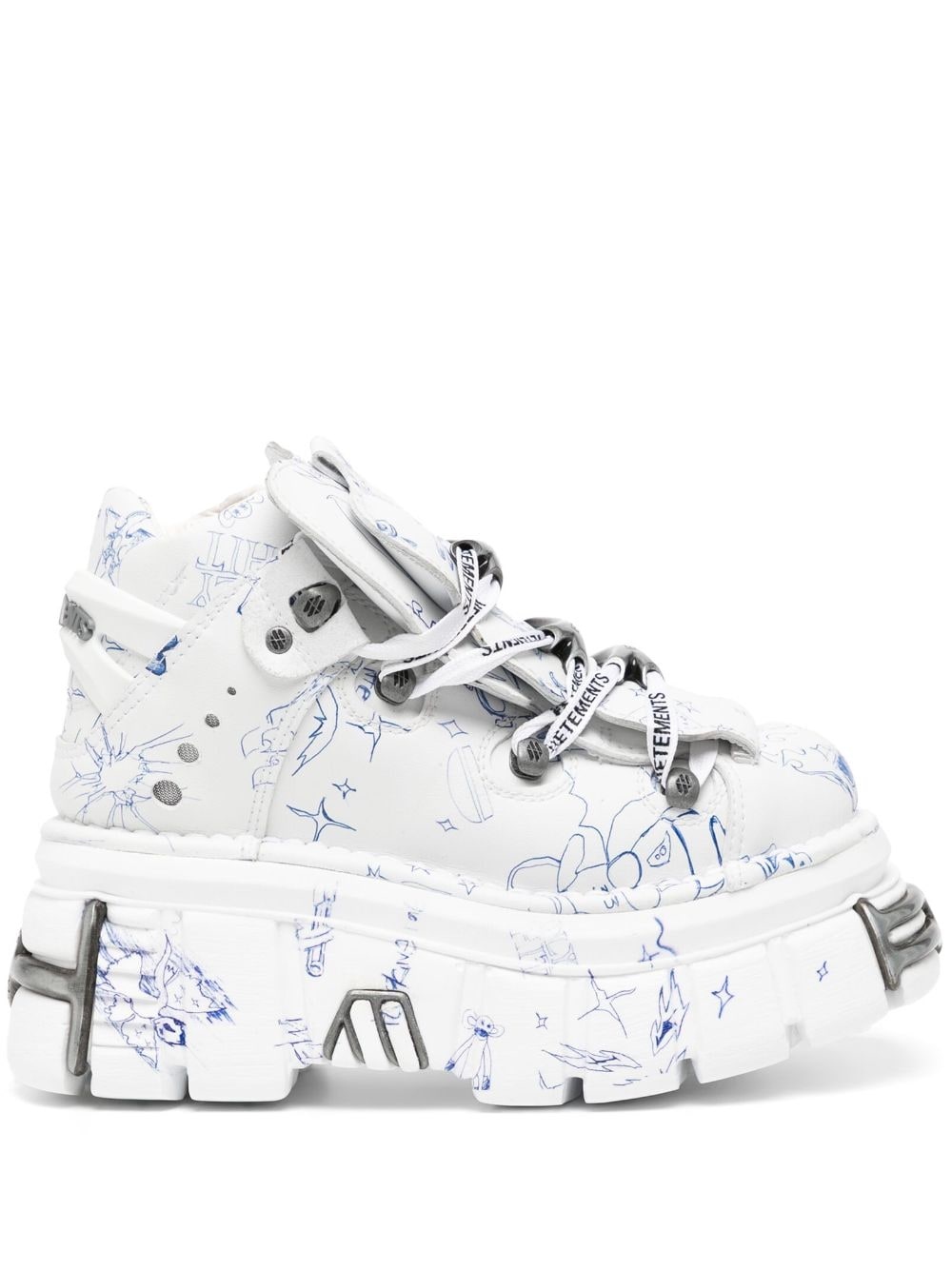 X New Rock platform sneakers - 1