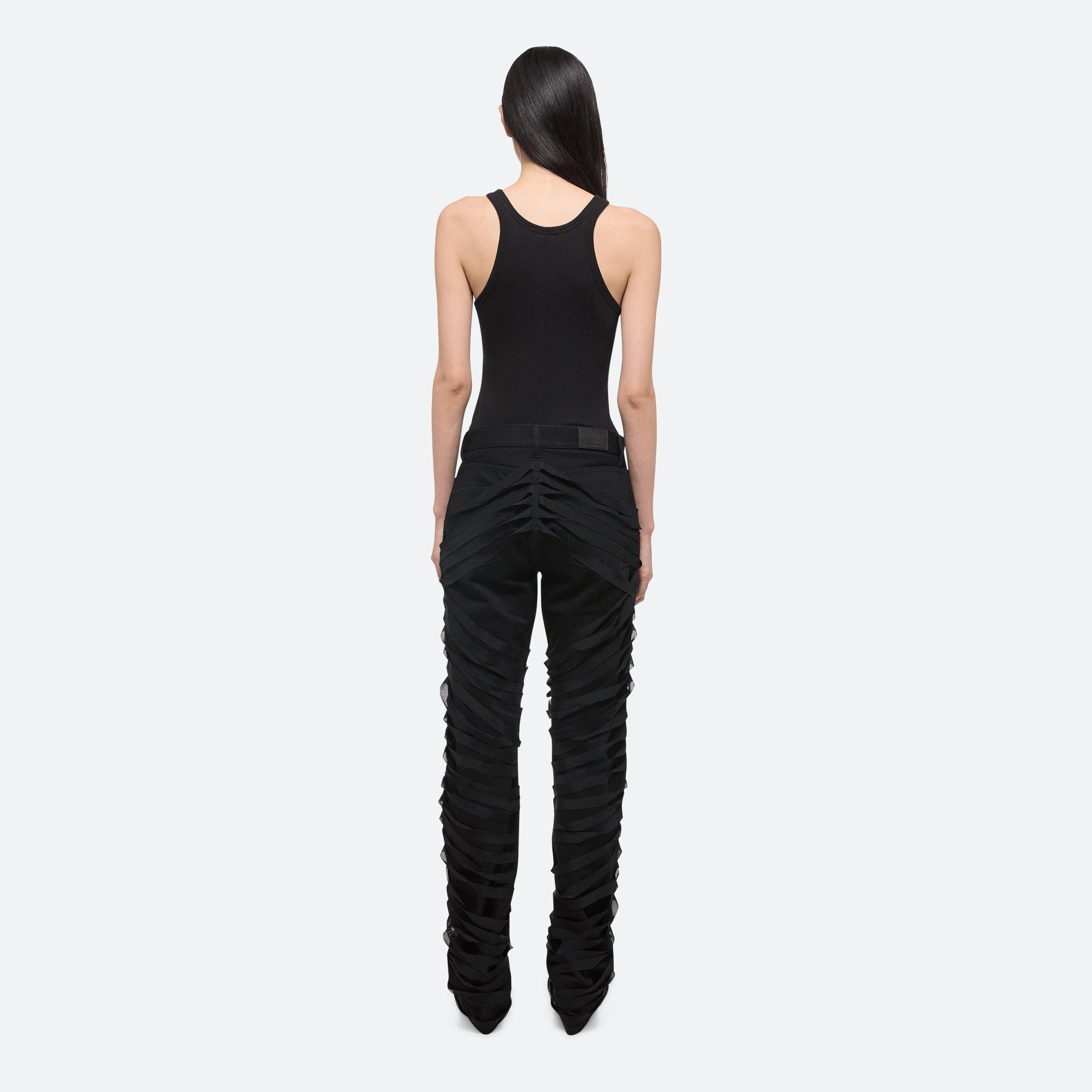 RIBBON WORKER JEANS - 5