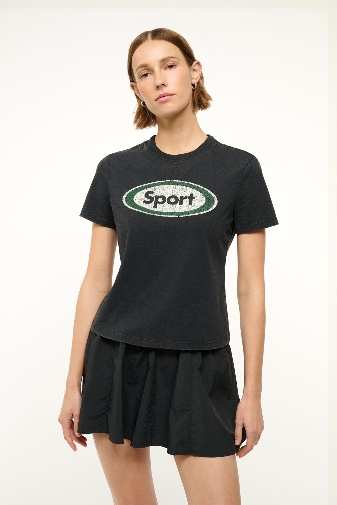 STAUD LULU SPORT TEE BLACK - 2