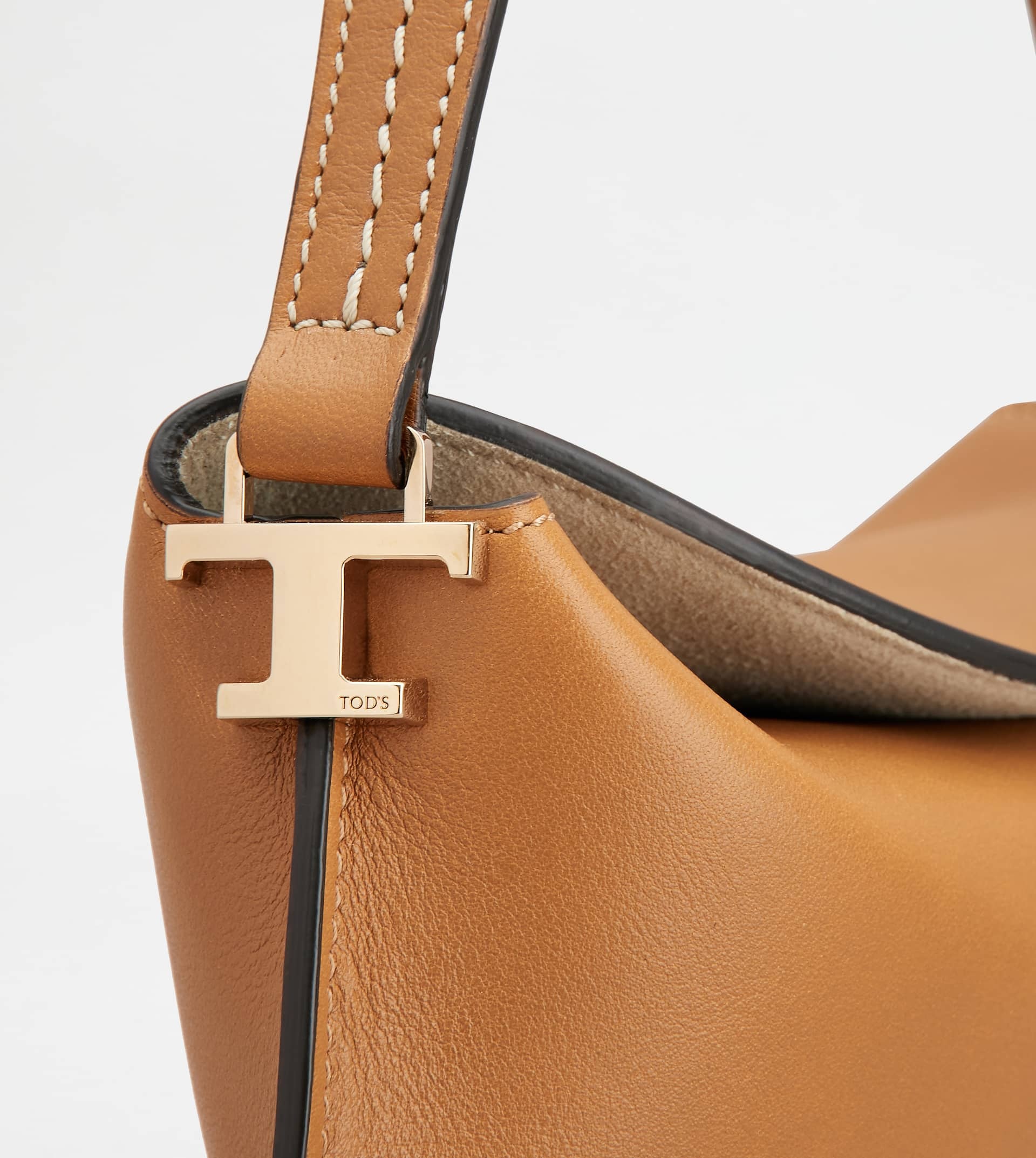 HOBO BAG TOD'S T CASE IN LEATHER MICRO - BROWN - 6
