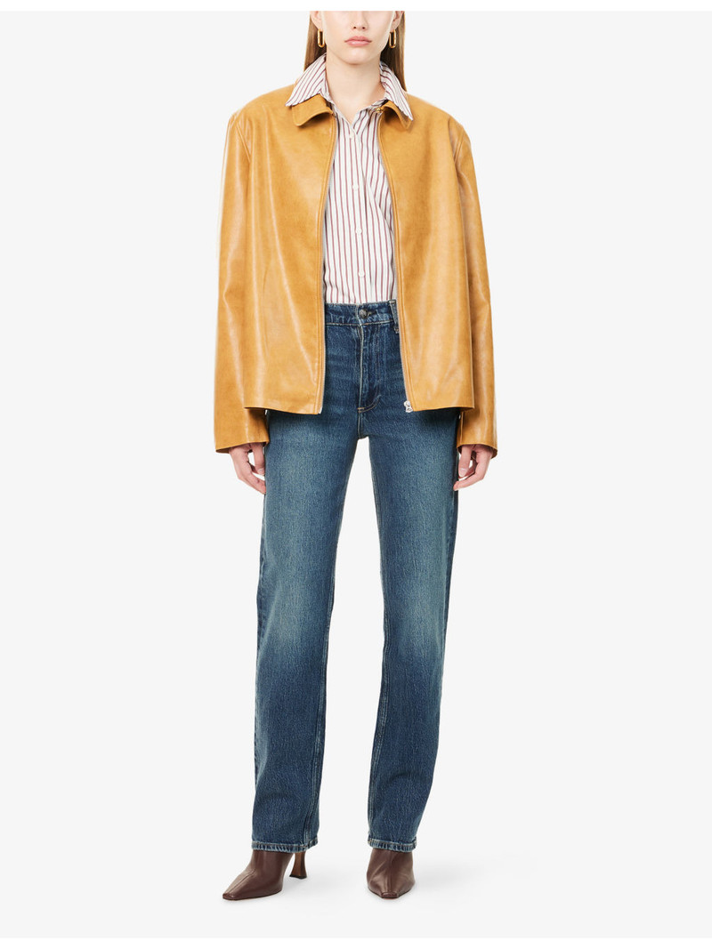 rag & bone Harlow Straight-Leg Stretch-Denim Jeans outlook