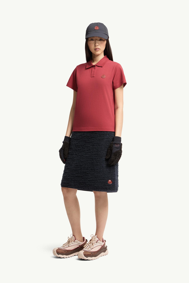 Moncler Logo Cotton Piquet Polo Shirt outlook