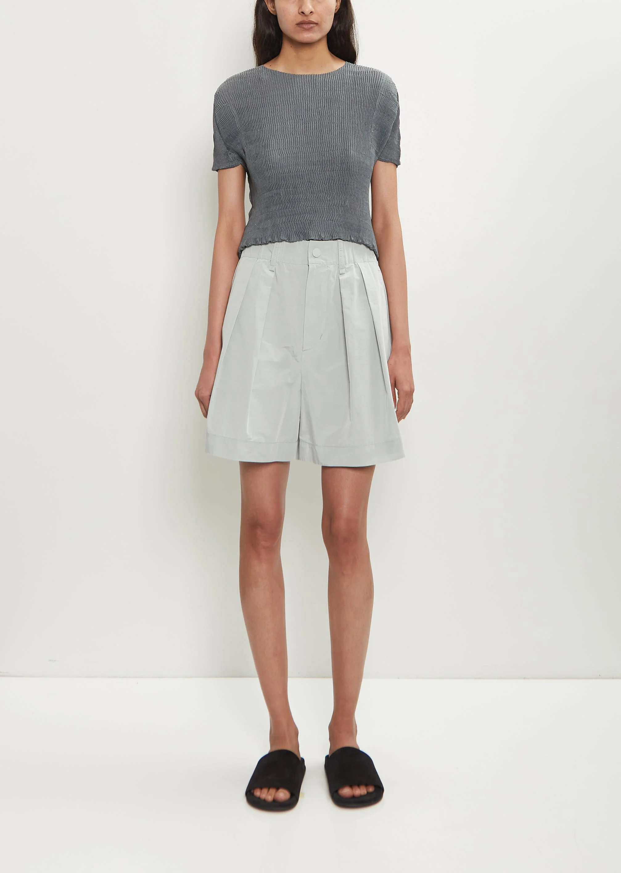 Crumpled Technical Cotton U Pants - 1