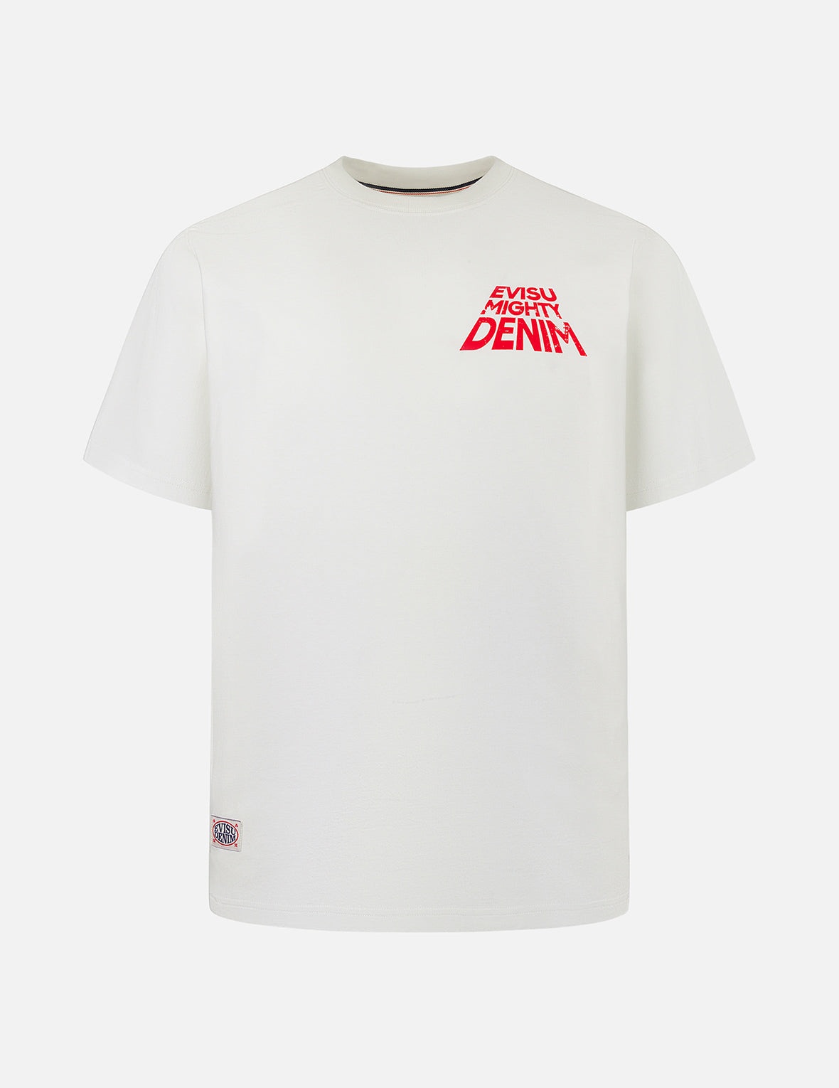Slogan Print with Godhead Appliqué Embroidery Regular Fit T-Shirt - 2