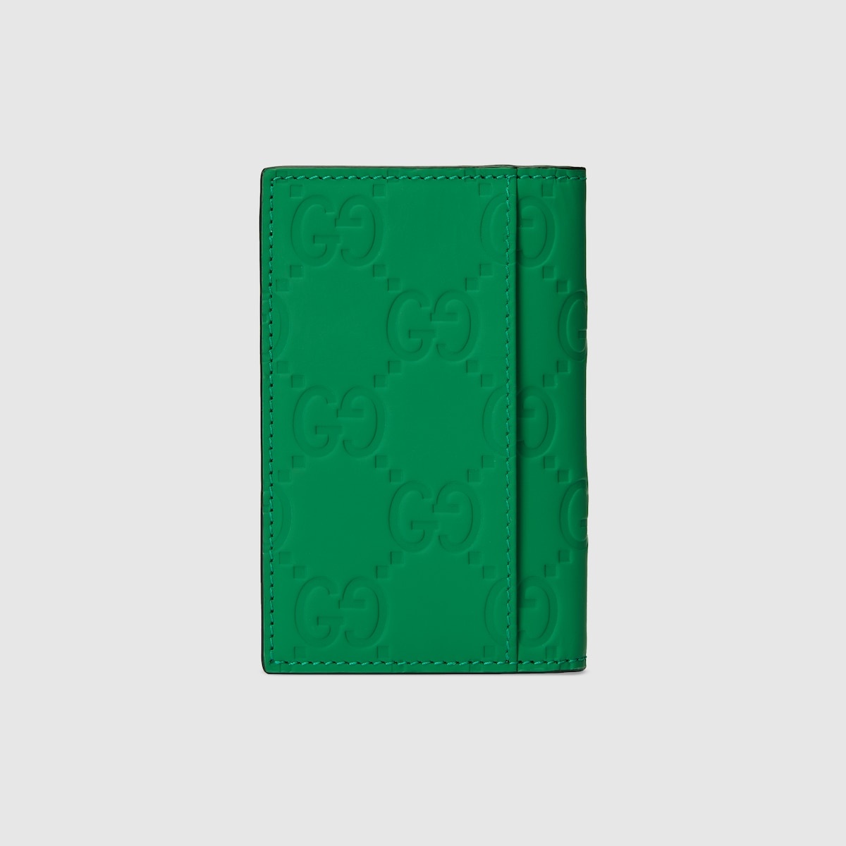 GG rubber-effect long card case - 4