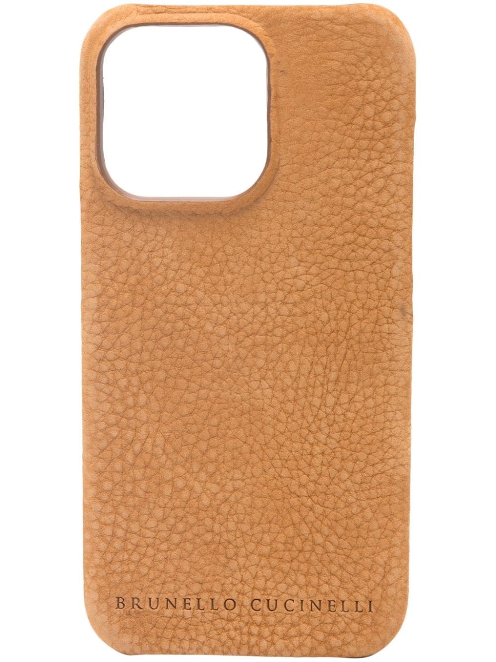 grained-leather iPhone 14 Pro case - 1
