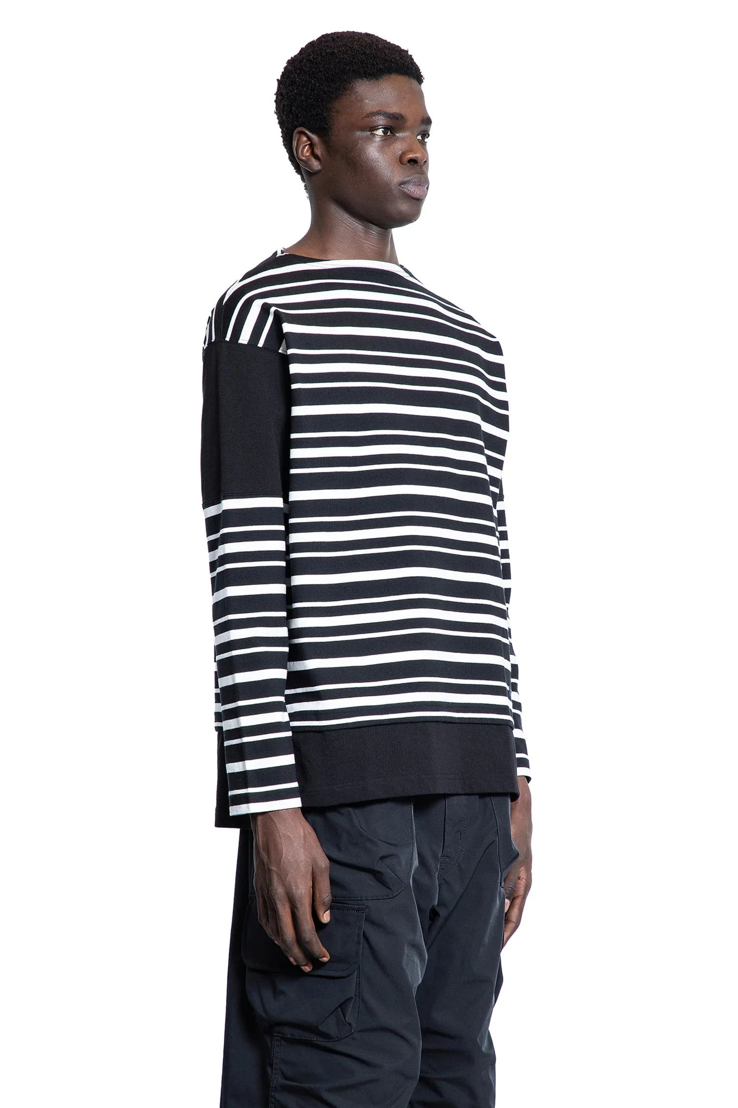 Striped-Cotton-Jersey-Long-Sleeve-Tee - 2