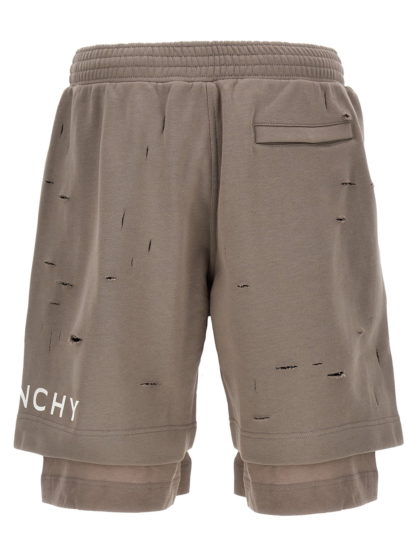 Destroyed Effect Bermuda Shorts Bermuda, Short Gray - 2