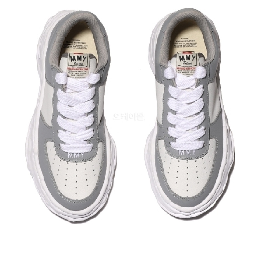 Maison MIHARA YASUHIRO Wayne OG Sole Leather Low 'Grey White' A08FW706-GRYWHT - 4