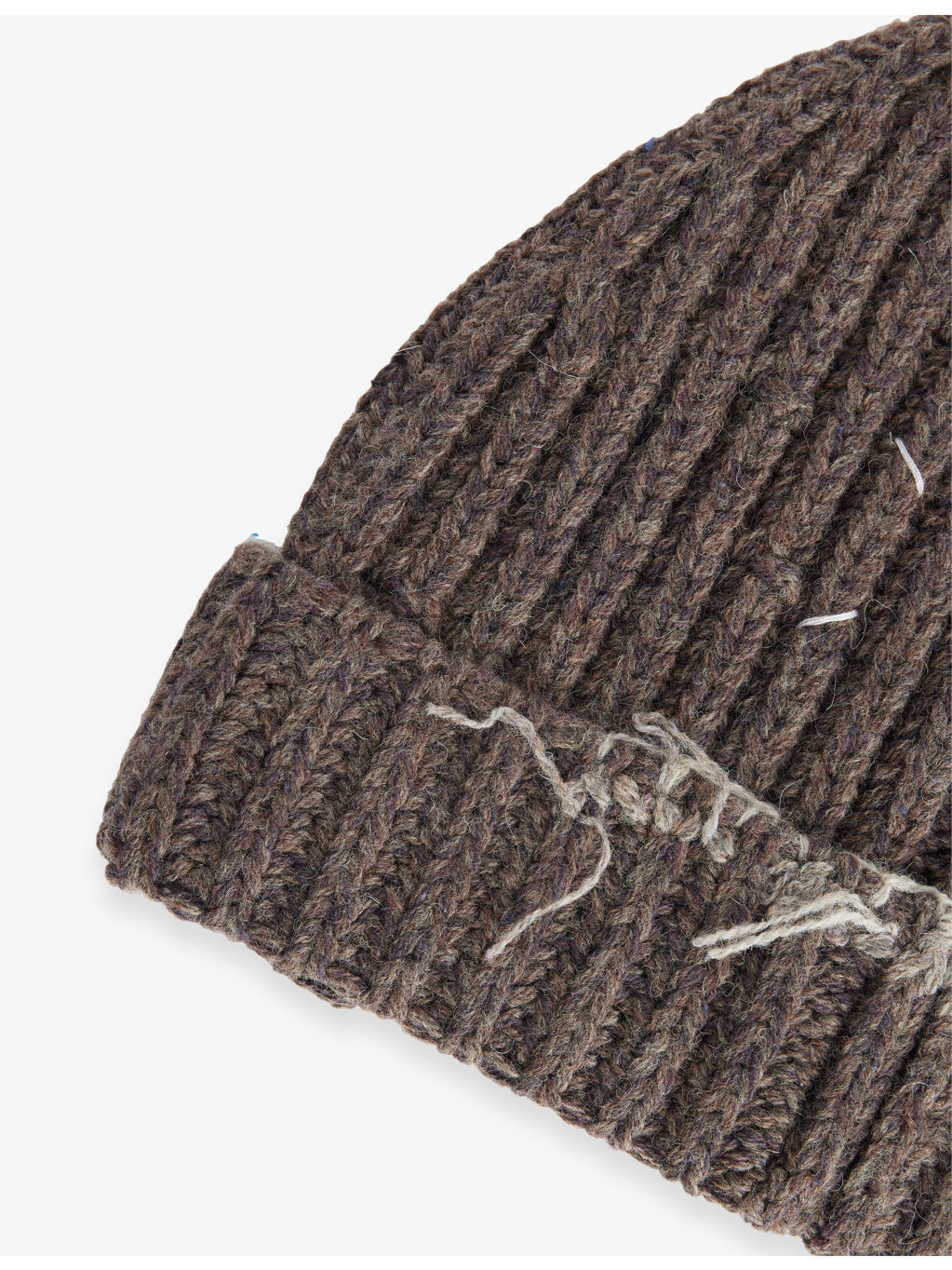 Signature-Stitch Ribbed Wool-Blend Beanie Hat - 2