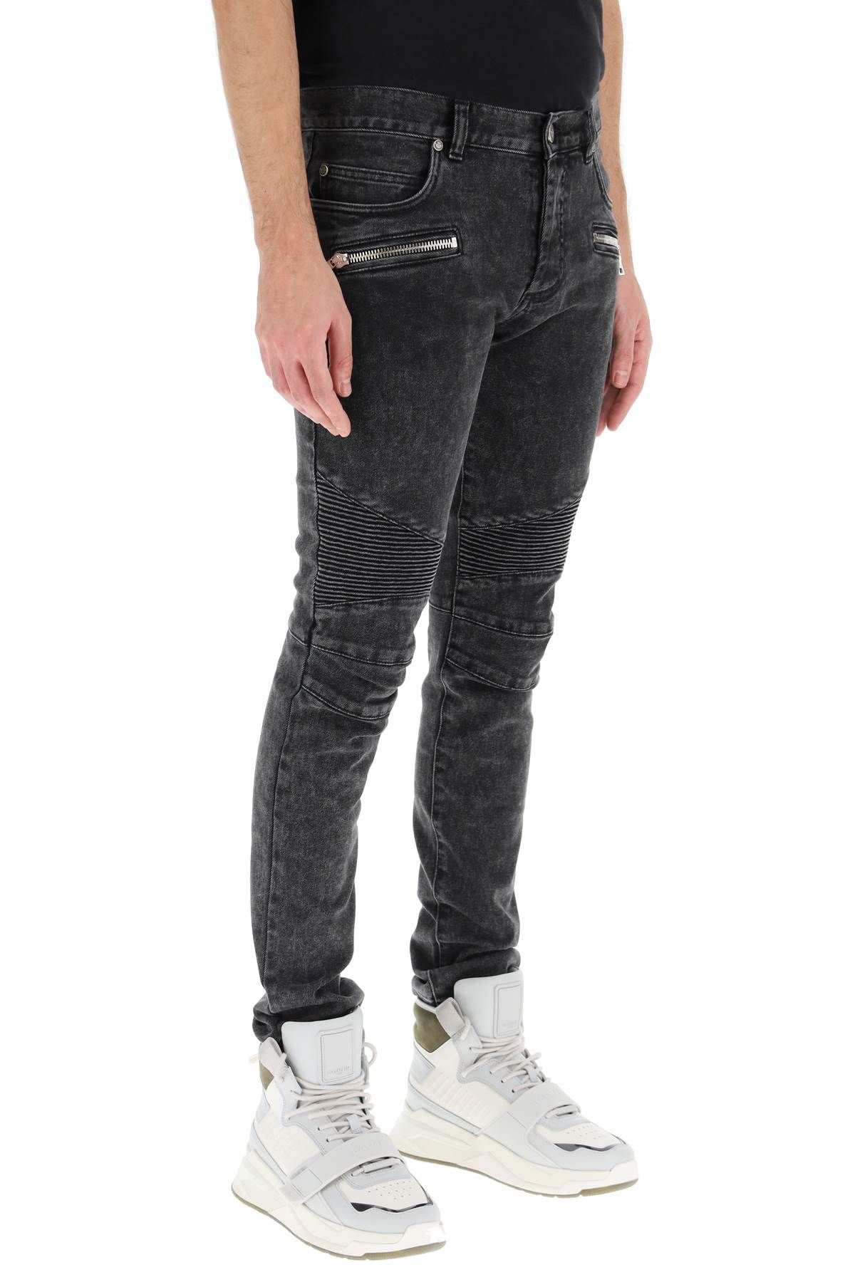 SLIM BIKER JEANS - 3