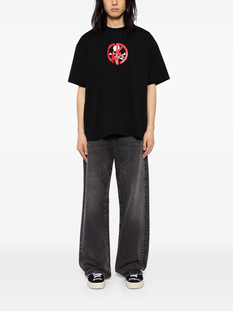 mastermind JAPAN x Kinniku Man logo-print T-shirt outlook