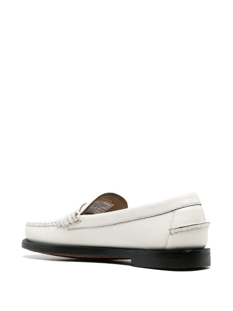 Dan penny-slot flat leather loafers 3