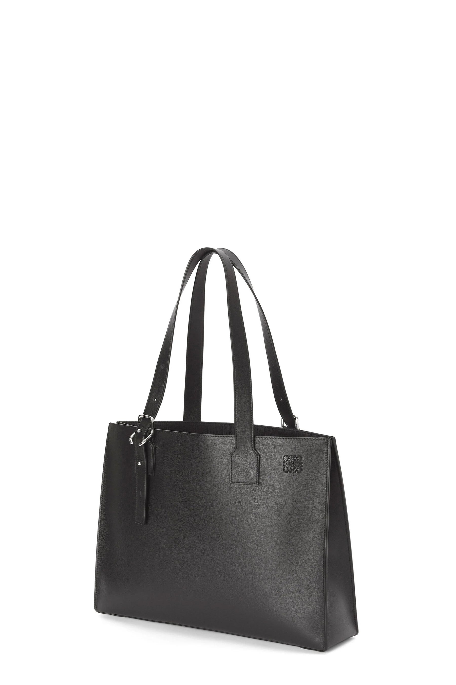 BUCKLE HORIZONTAL TOTE / BLK - 3