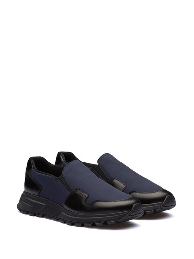 Prada panelled slip-on sneakers outlook