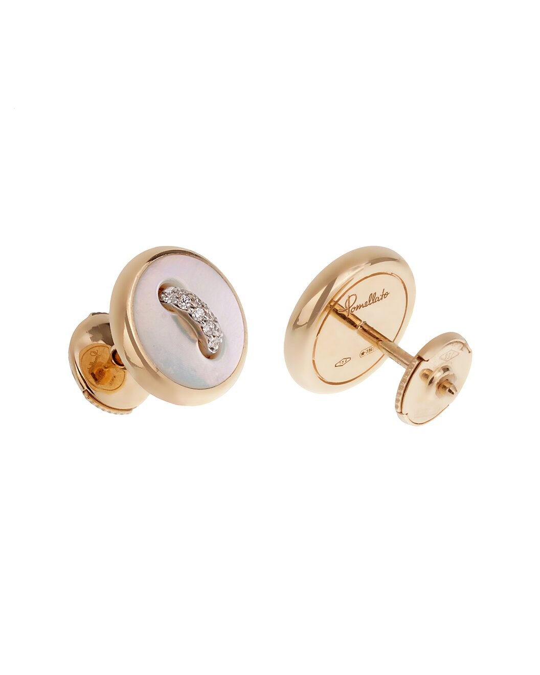 Pomellato 18K 2.27 ct. tw. Diamond & Mother Of Pearl Earrings - 2
