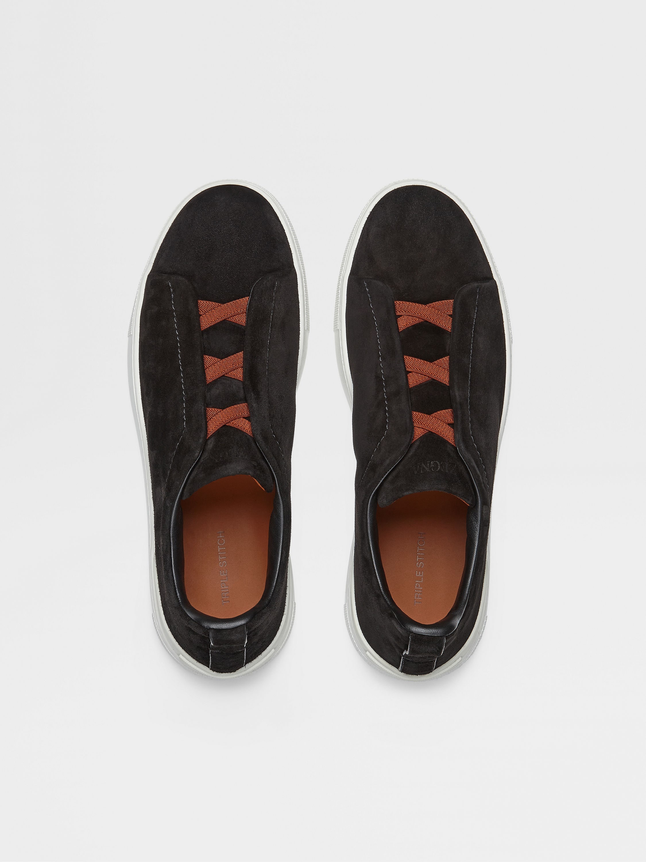 BLACK SUEDE TRIPLE STITCH™ SNEAKERS - 3