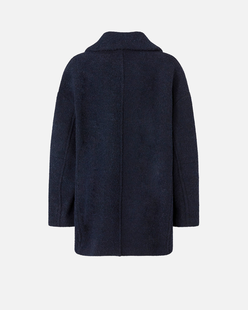 PINKO SHORT DOUBLE-BREASTED BOUCLÉ PEA COAT outlook