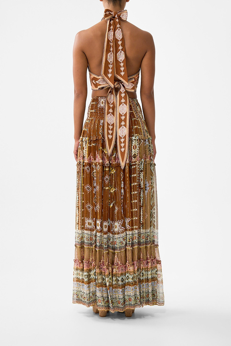 CAMILLA 4 TIERED GATHERED SKIRT outlook