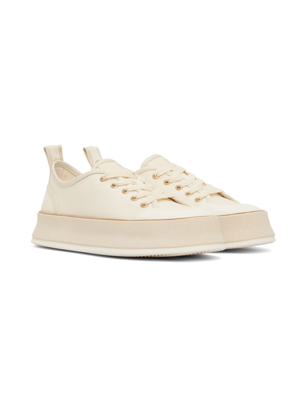 Beige Spring Sneakers - 4