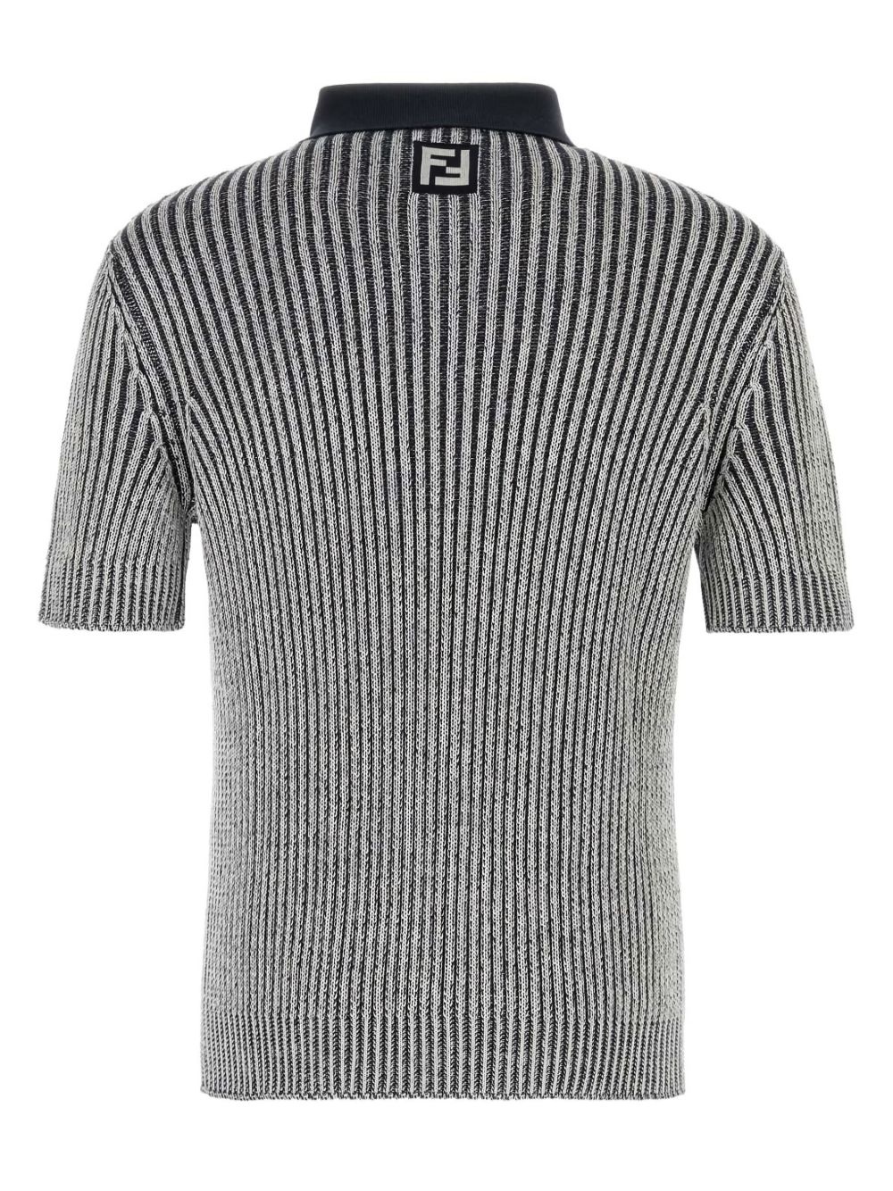 striped polo shirt - 2