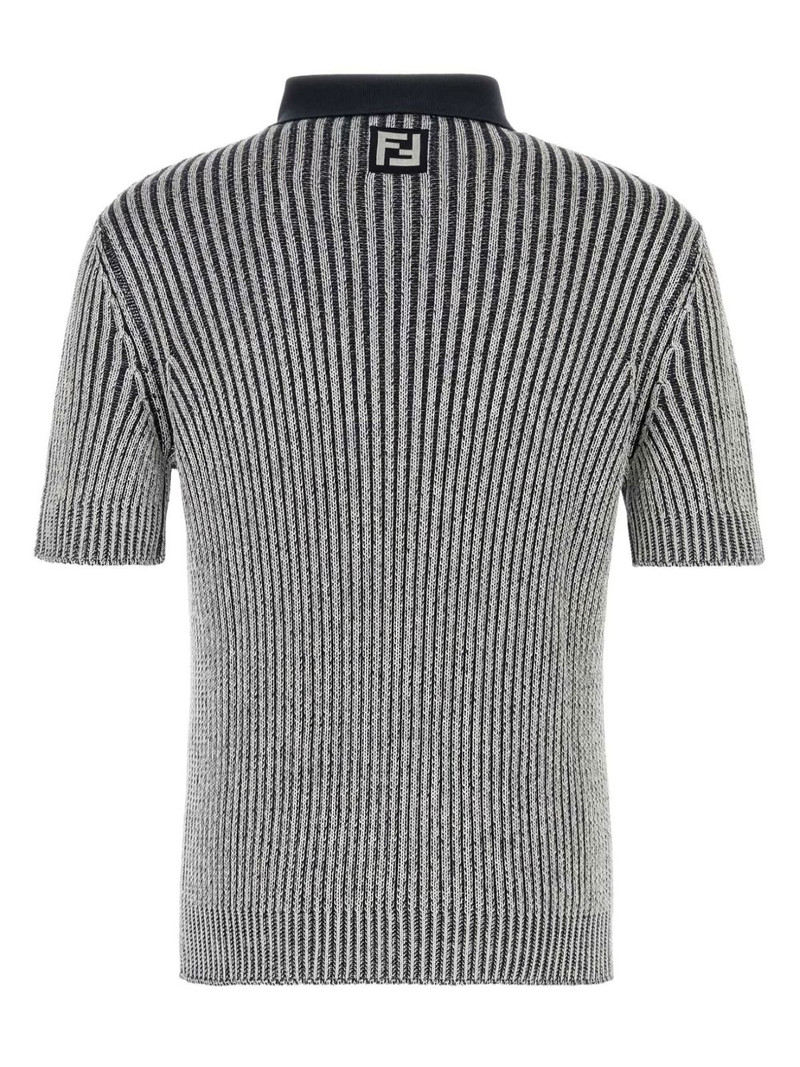 FENDI striped polo shirt outlook