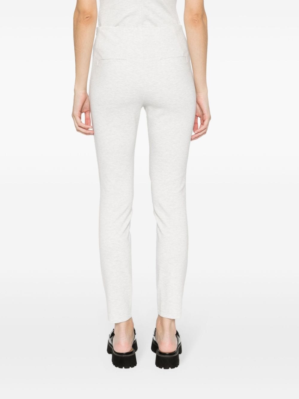 mÃ©lange-effect high-waisted leggings - 4