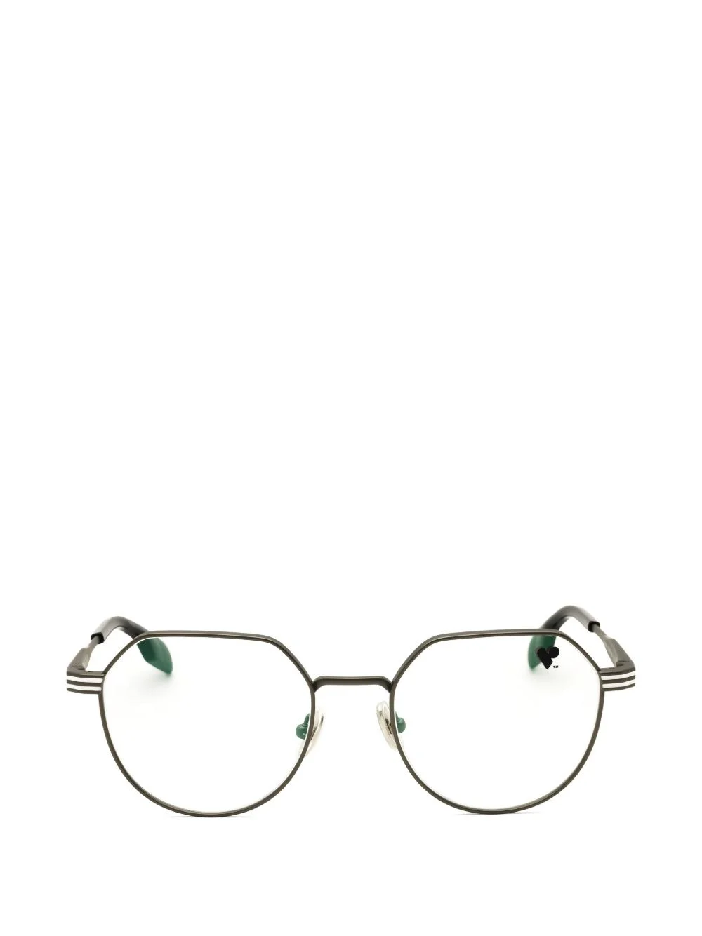 geometric-frame glasses - 1