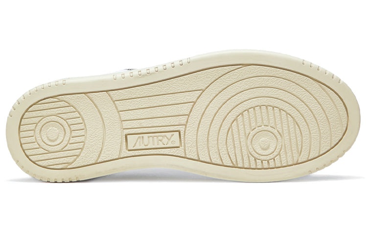 (WMNS) AUTRY Medalist Low Leather and Suede 'White Beige Red' AULW-LS48 - 5