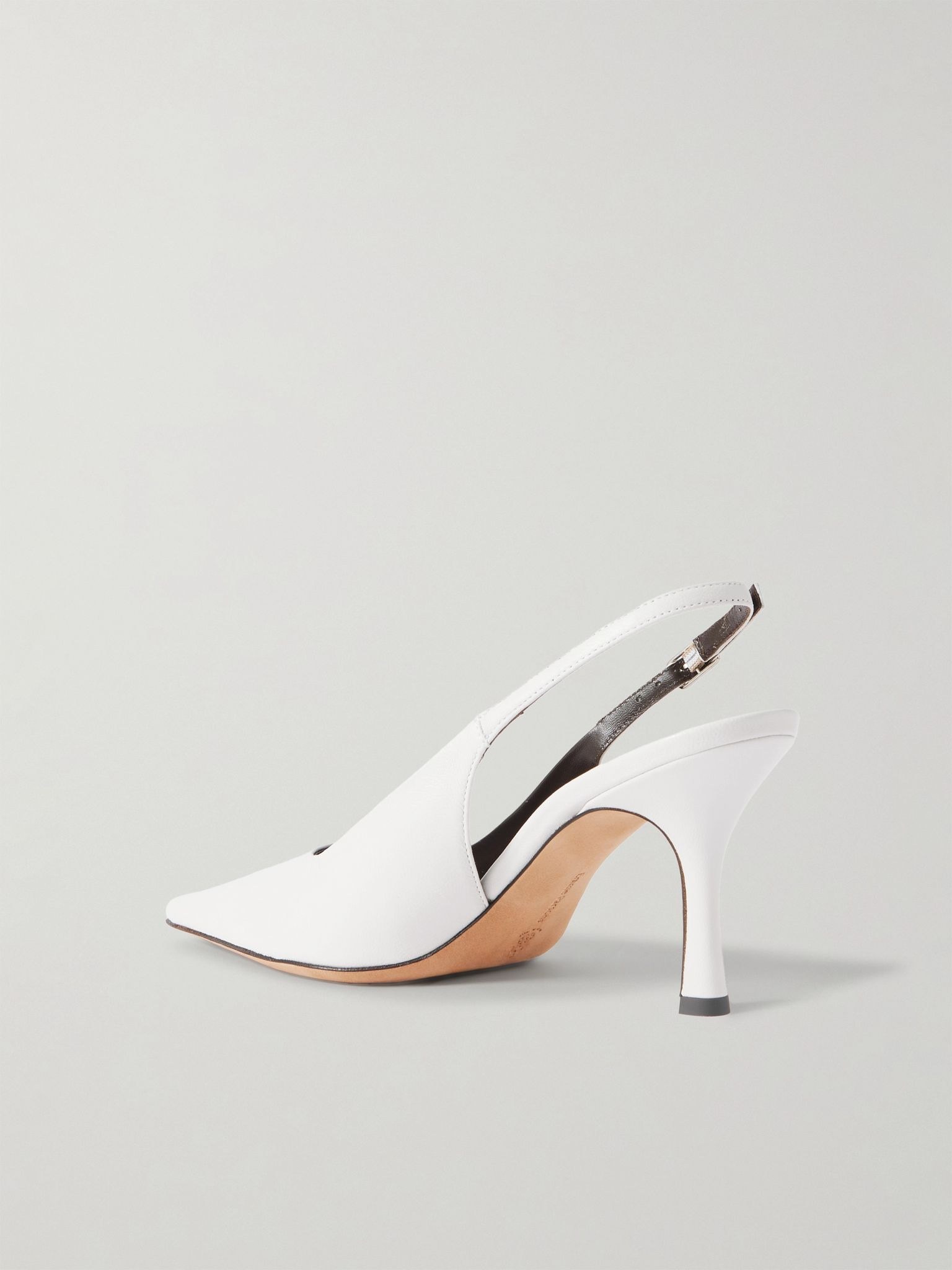 Elana leather slingback pumps Ivory - 3