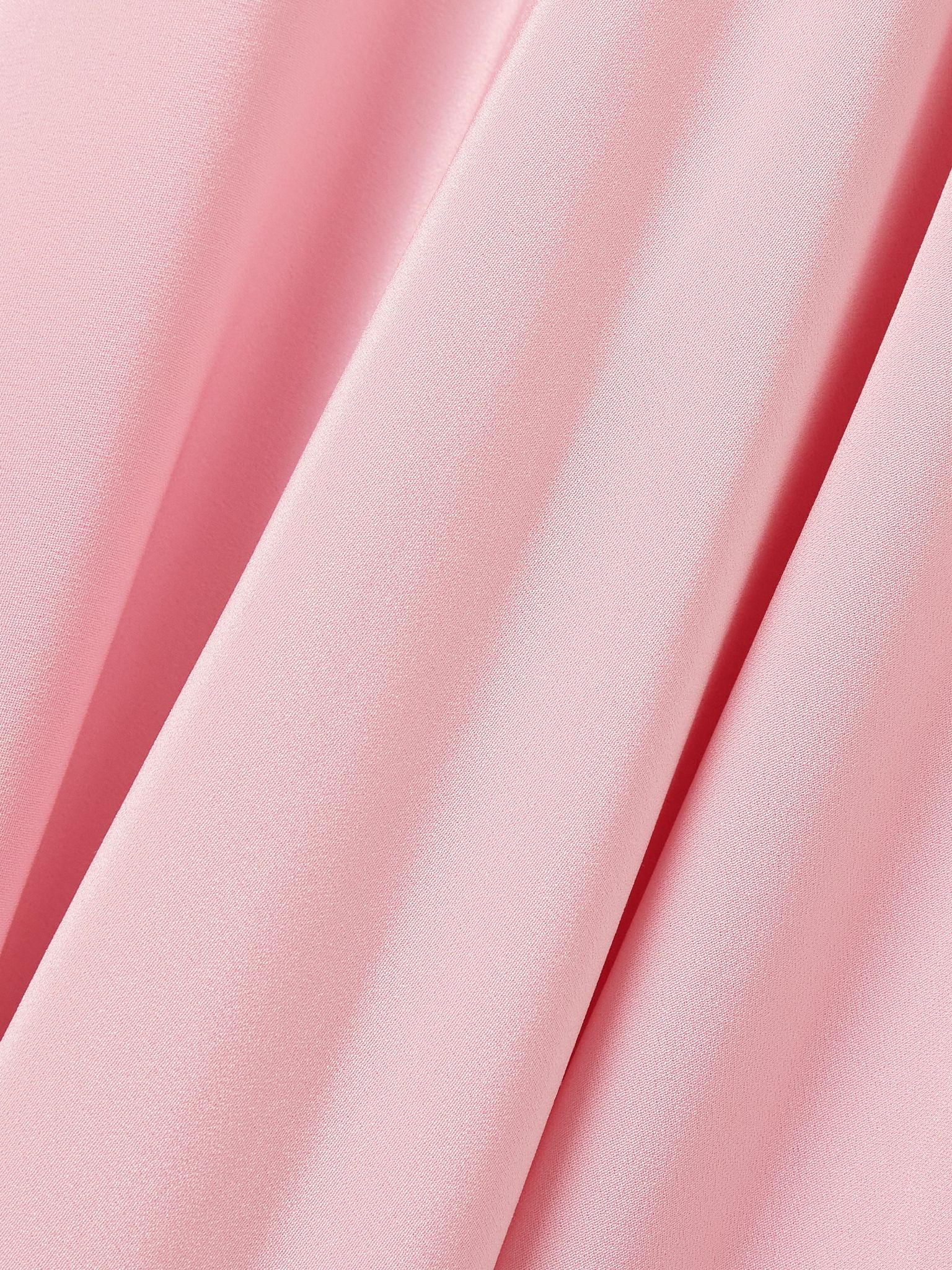 Velvet bow-embellished silk-crepe gown Pink - 4