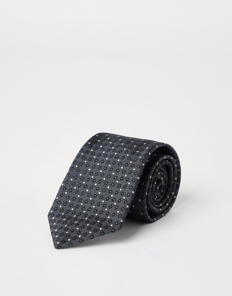 Brunello Cucinelli Silk jacquard tie outlook