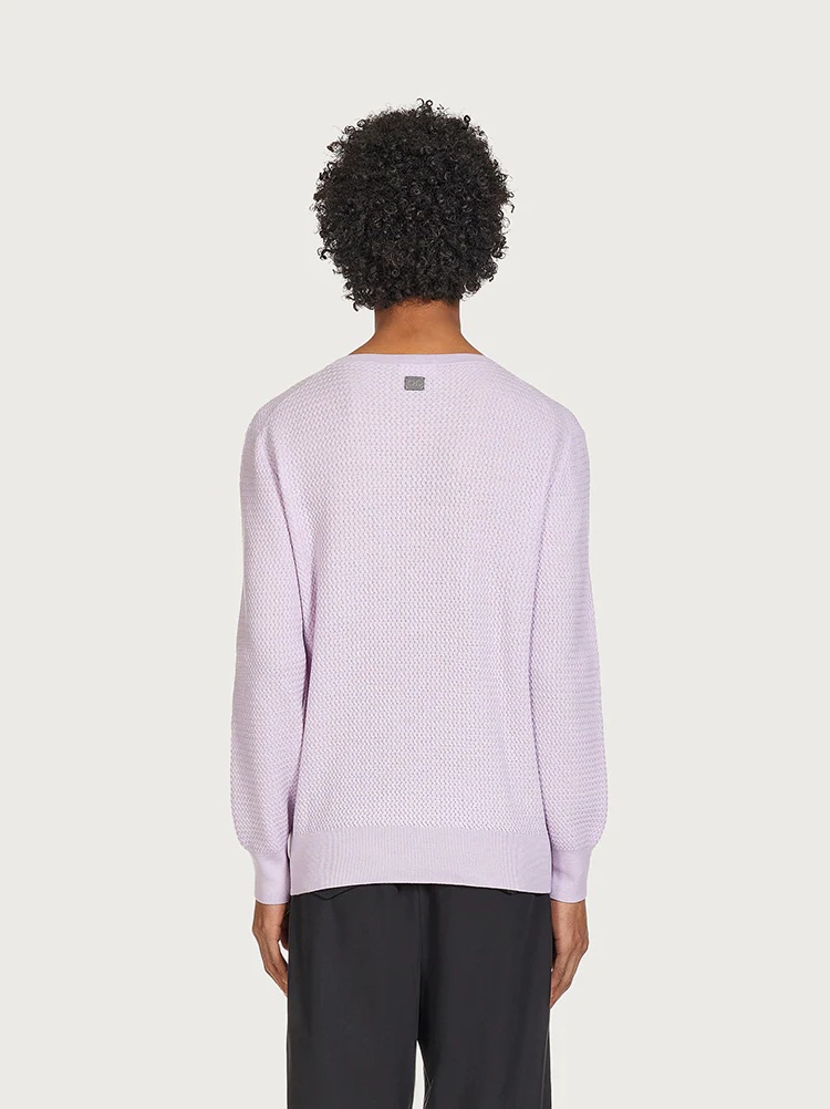 KNITTED V-NECK SWEATER - 4