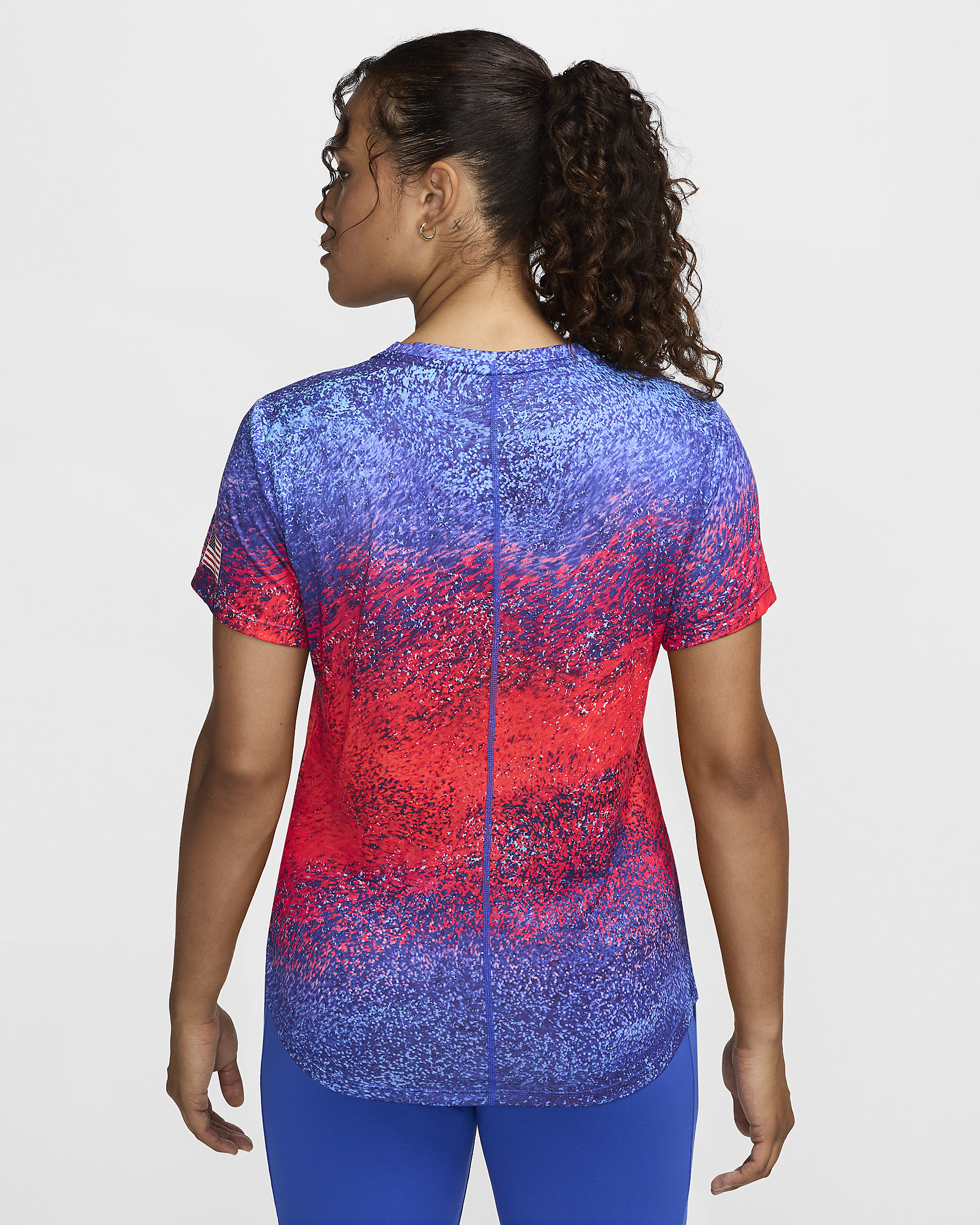 USA One Women's Nike Dri-FIT Running Short-Sleeve Top - 2