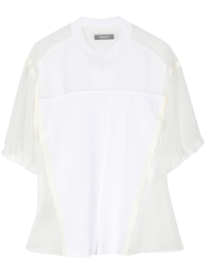 layered cotton T-shirt 1