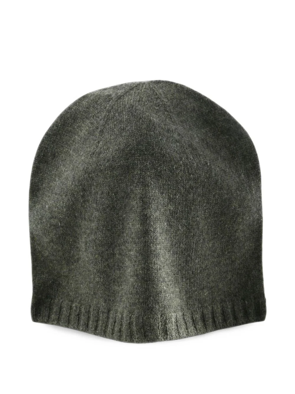 ribbed-trim beanie hat - 1