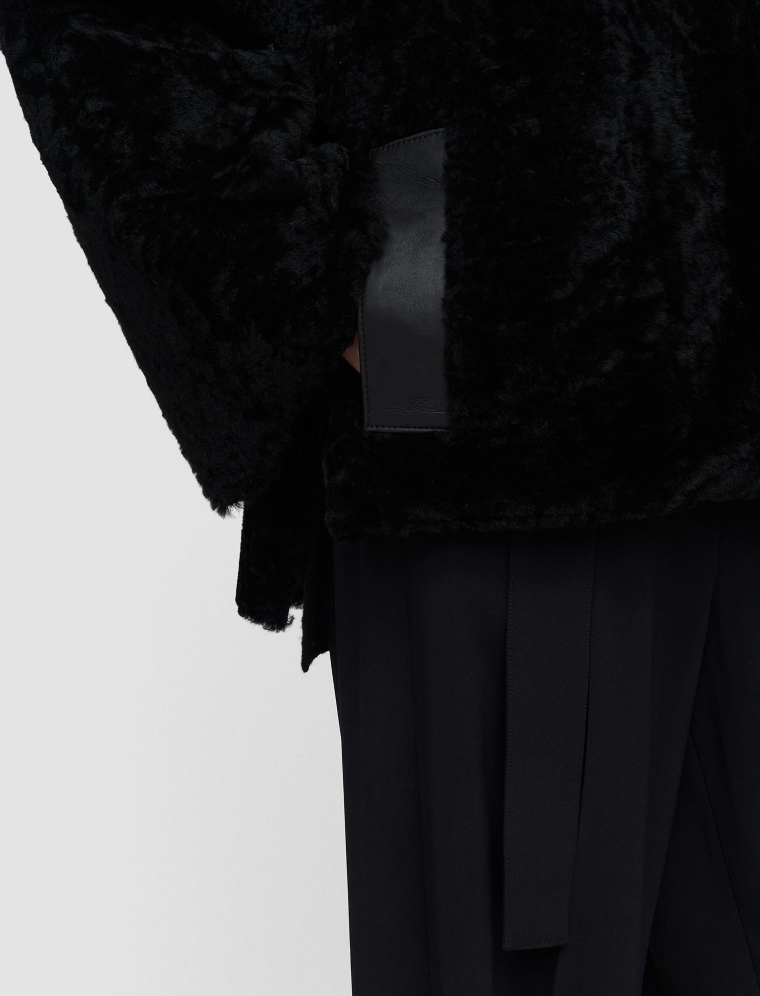 Reversible Shearling Cosser Coat - 5