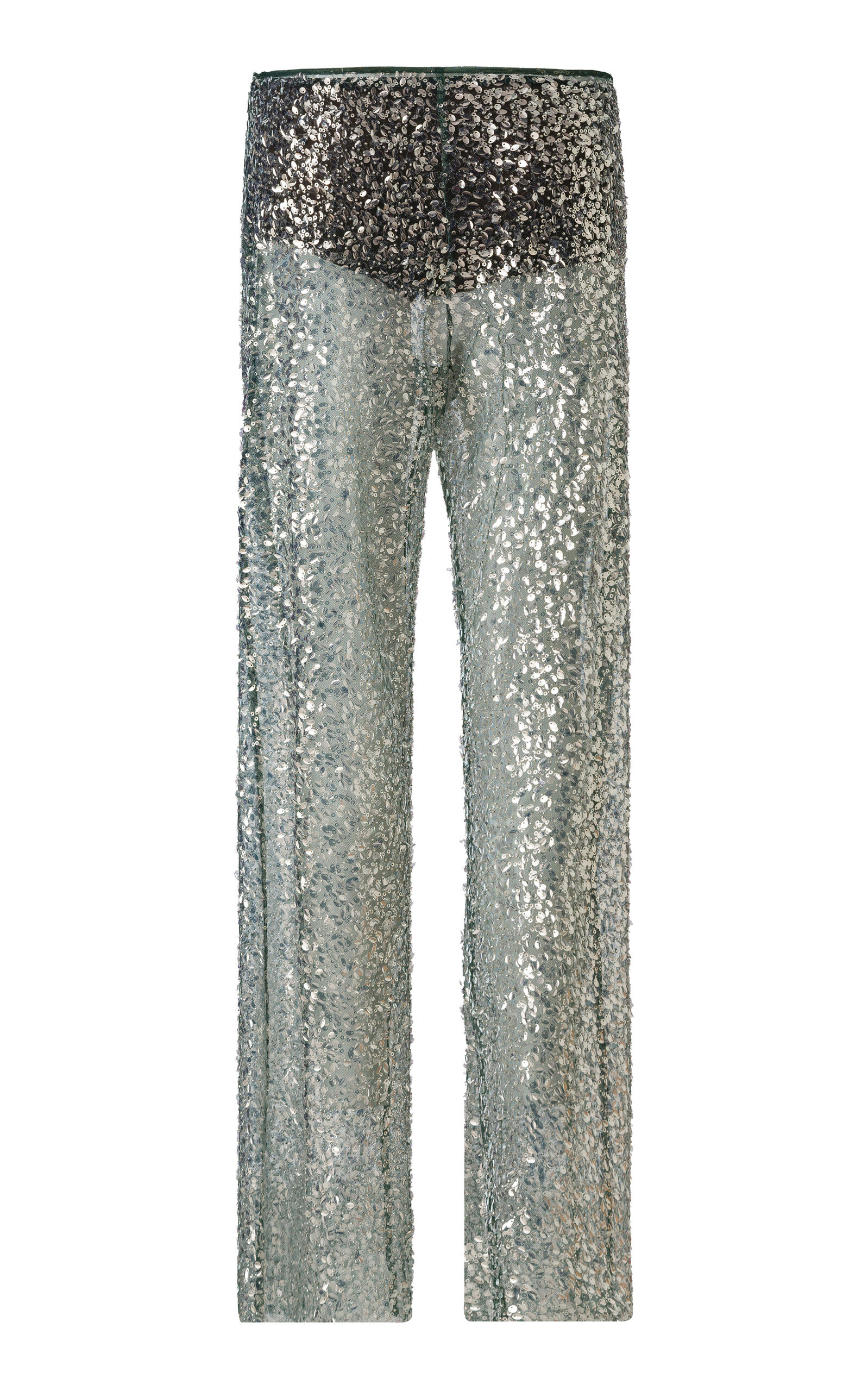 Alexium Sequined Wide-Leg Pants green - 5
