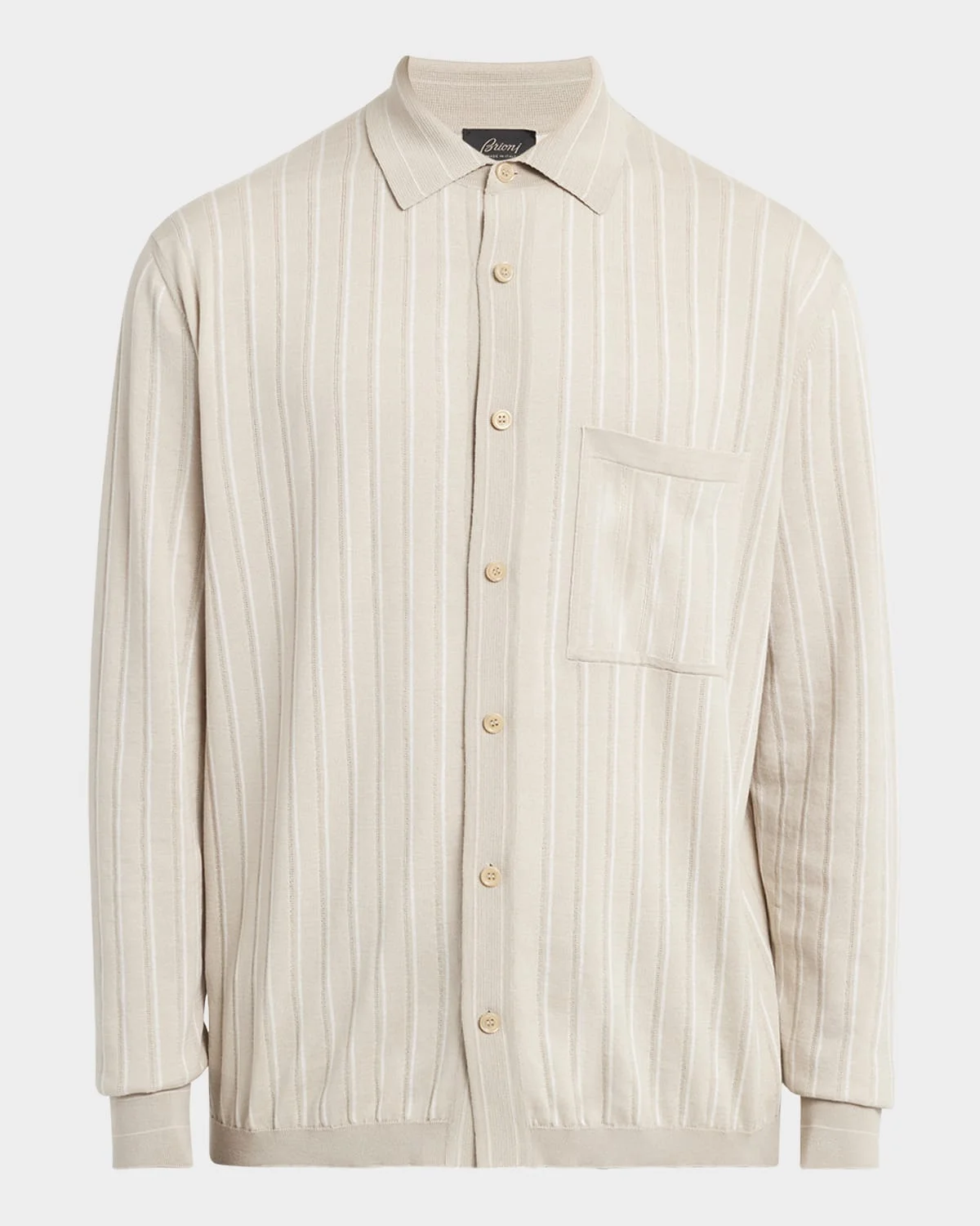 Men's Long-Sleeve Striped Sweater - 1